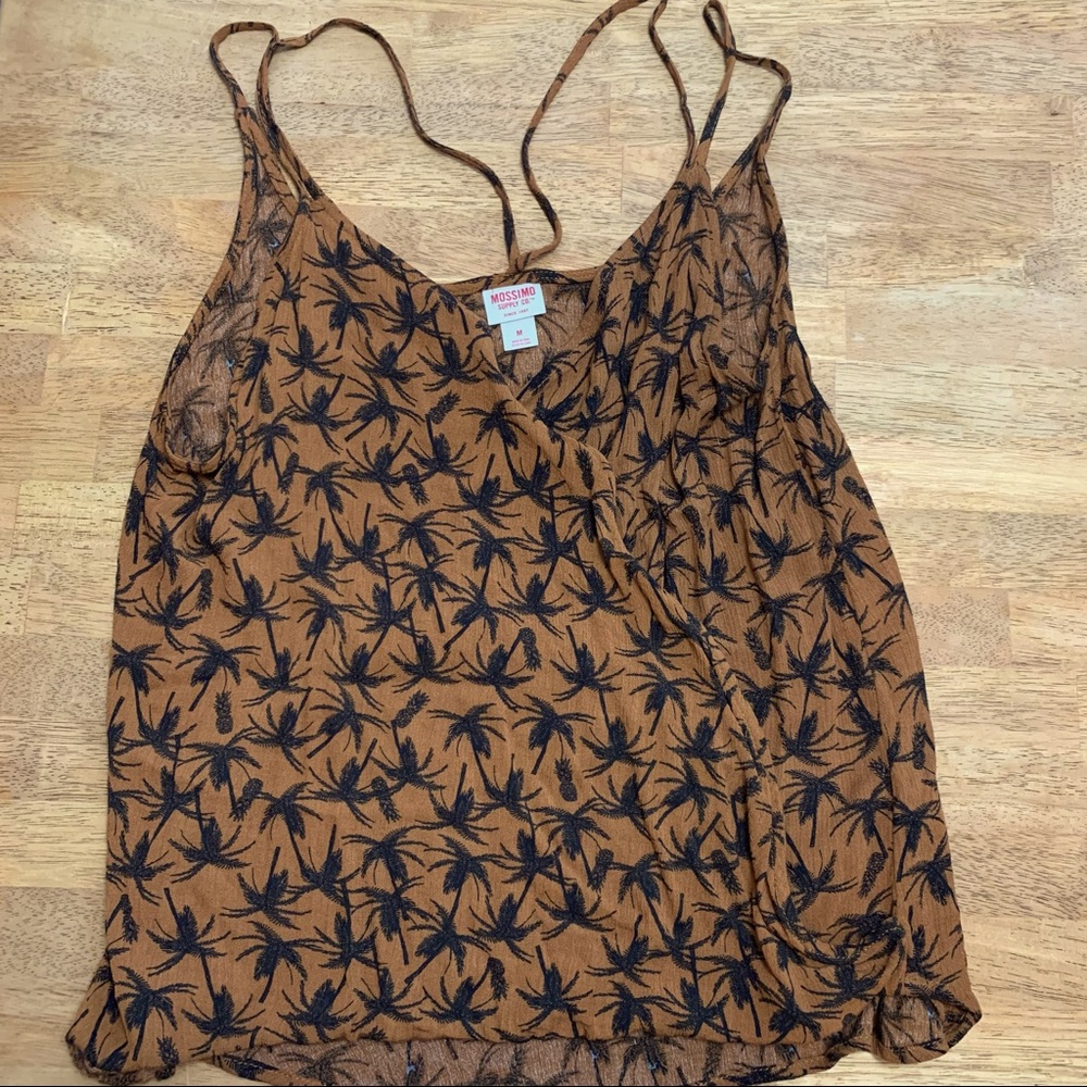 Strappy Shoulder, Cross Front Tropical Tank